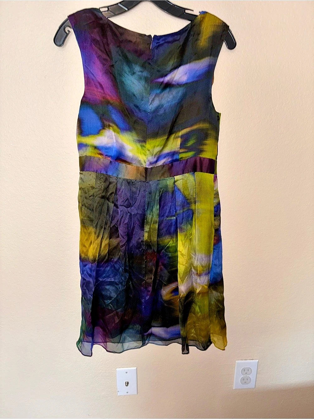 Suzi Chin For Maggy Boutique Mini Abstract Silk Dress